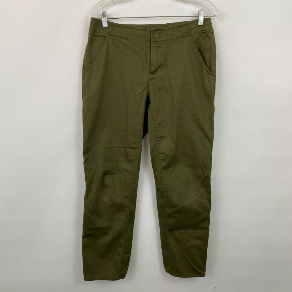 Mountain Hardwear Womens 6 Pants Olive Green cotton blend